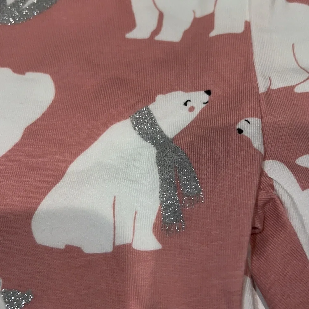 NWOT CARTER’S PINK & WHITE POlAR BEAR  LEGGINGS size 3 months